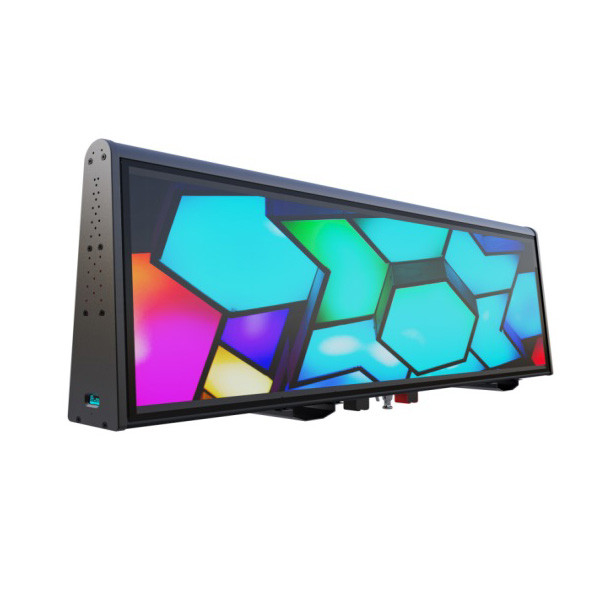 야외 택시 가정 LED 디스플레이 광고 서명 P2.5는 두배로 240×320mm을 측면을 댔습니다
